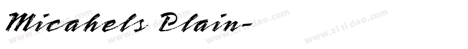 Micahels Plain字体转换
